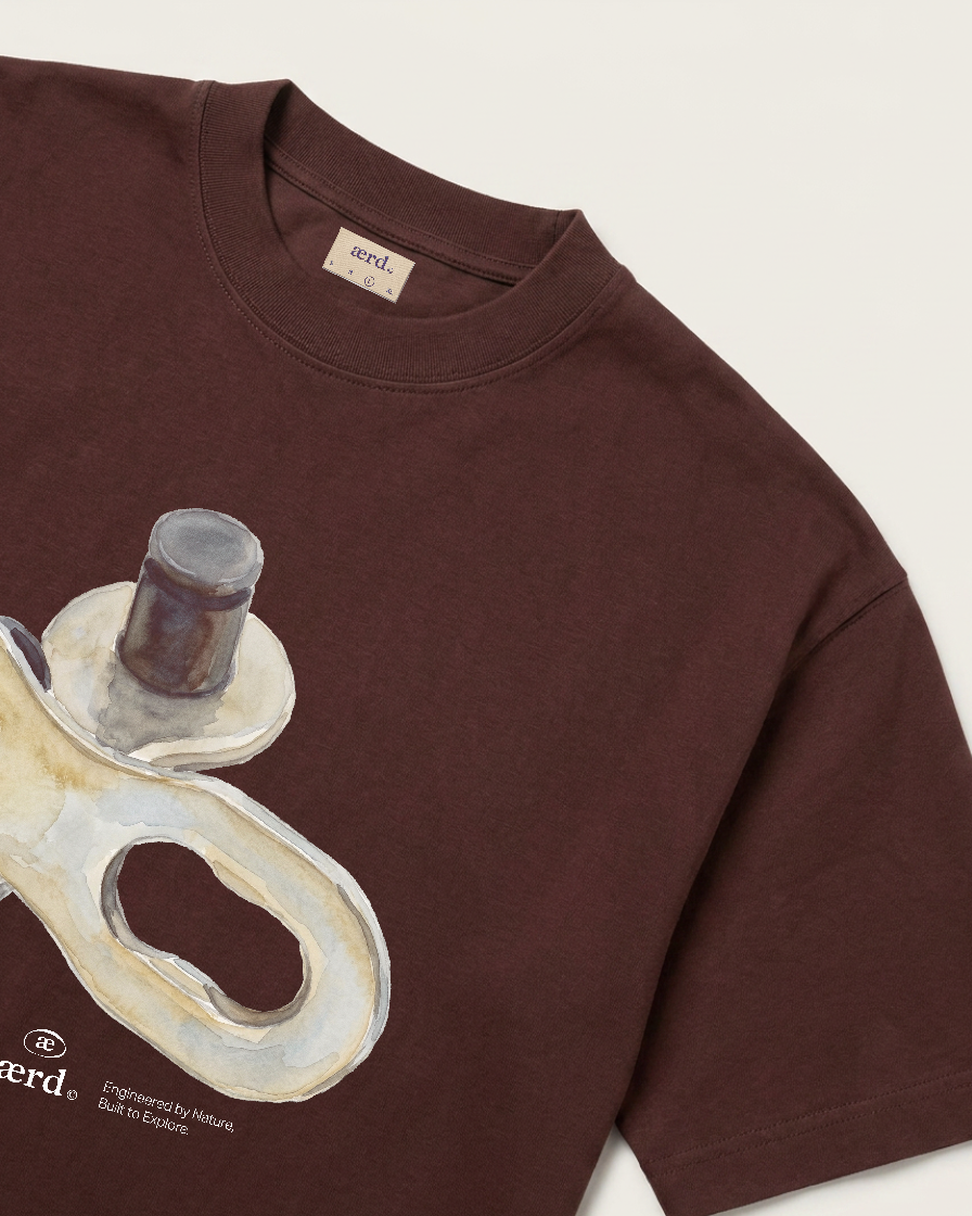 CHAIN TEE BROWN