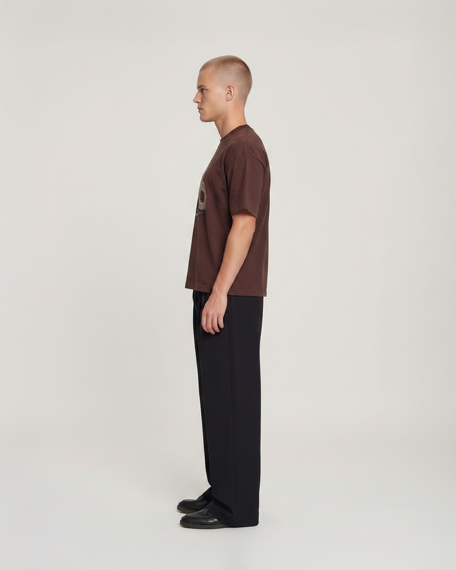 CHAIN TEE BROWN