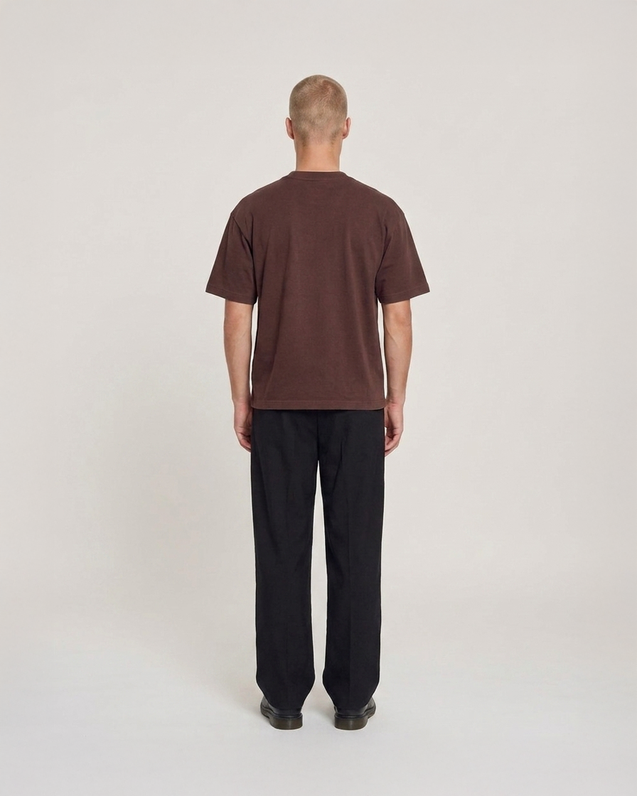 CHAIN TEE BROWN